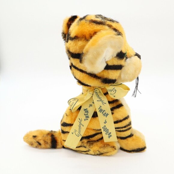 Vintage 1950'S Gund Plush TIGER Tweak and Squeak Plush Stuffed Animal Toy RARE - Picture 5 of 8
